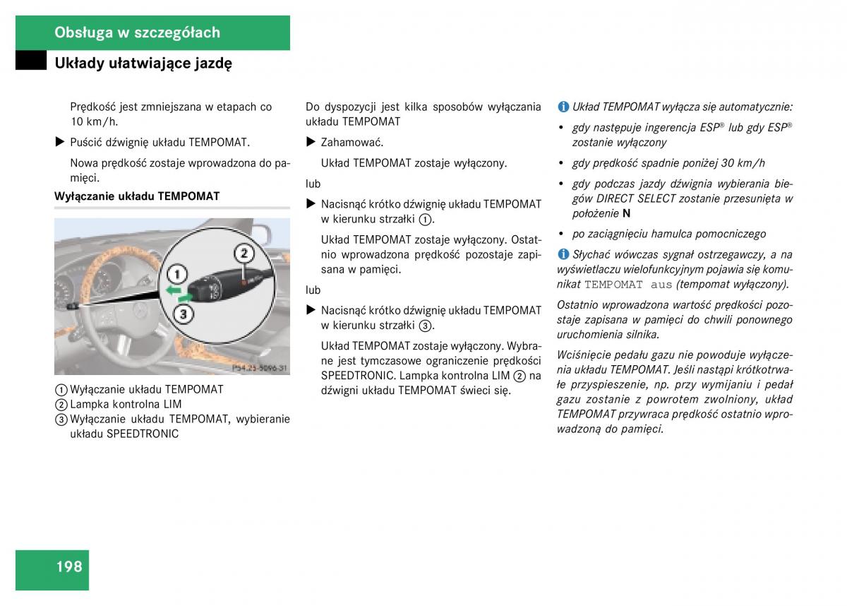 Mercedes Benz GL Class X164 instrukcja obslugi / page 199