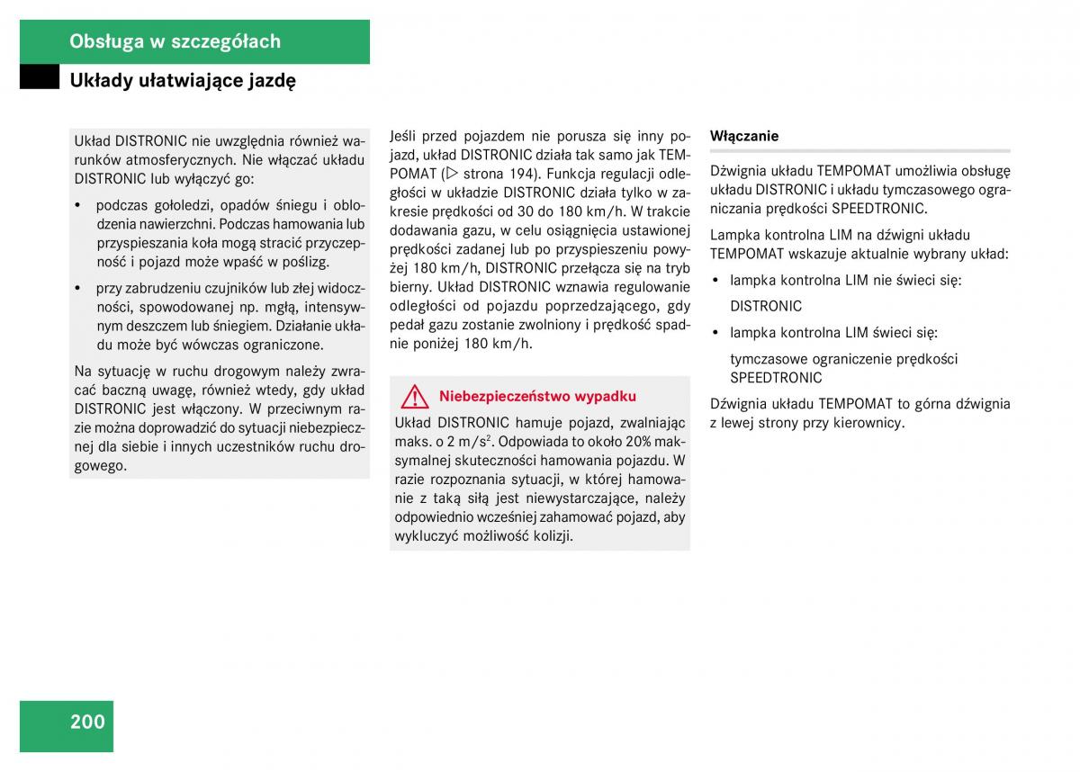 Mercedes Benz GL Class X164 instrukcja obslugi / page 201