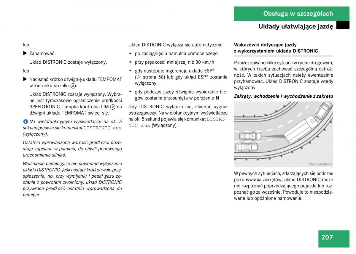 Mercedes Benz GL Class X164 instrukcja obslugi / page 208