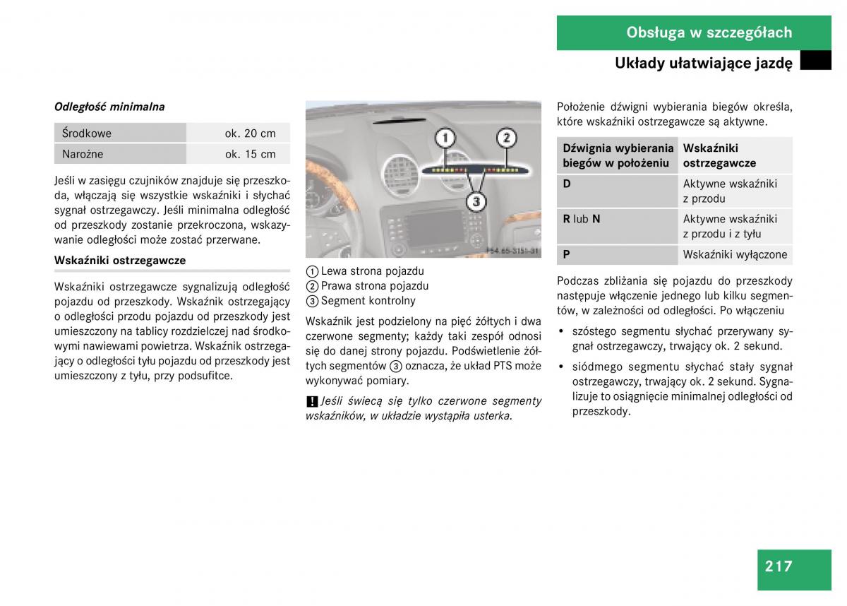 Mercedes Benz GL Class X164 instrukcja obslugi / page 218