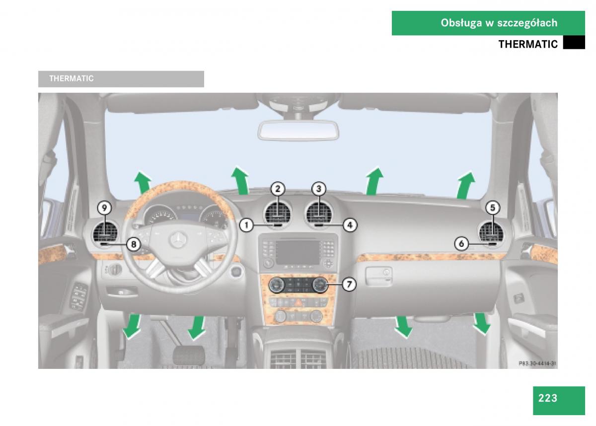 Mercedes Benz GL Class X164 instrukcja obslugi / page 224