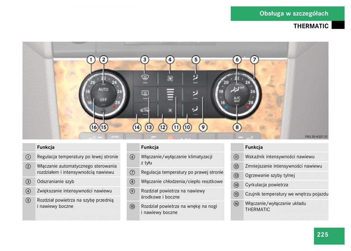 Mercedes Benz GL Class X164 instrukcja obslugi / page 226