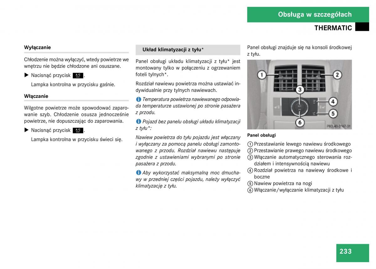 Mercedes Benz GL Class X164 instrukcja obslugi / page 234