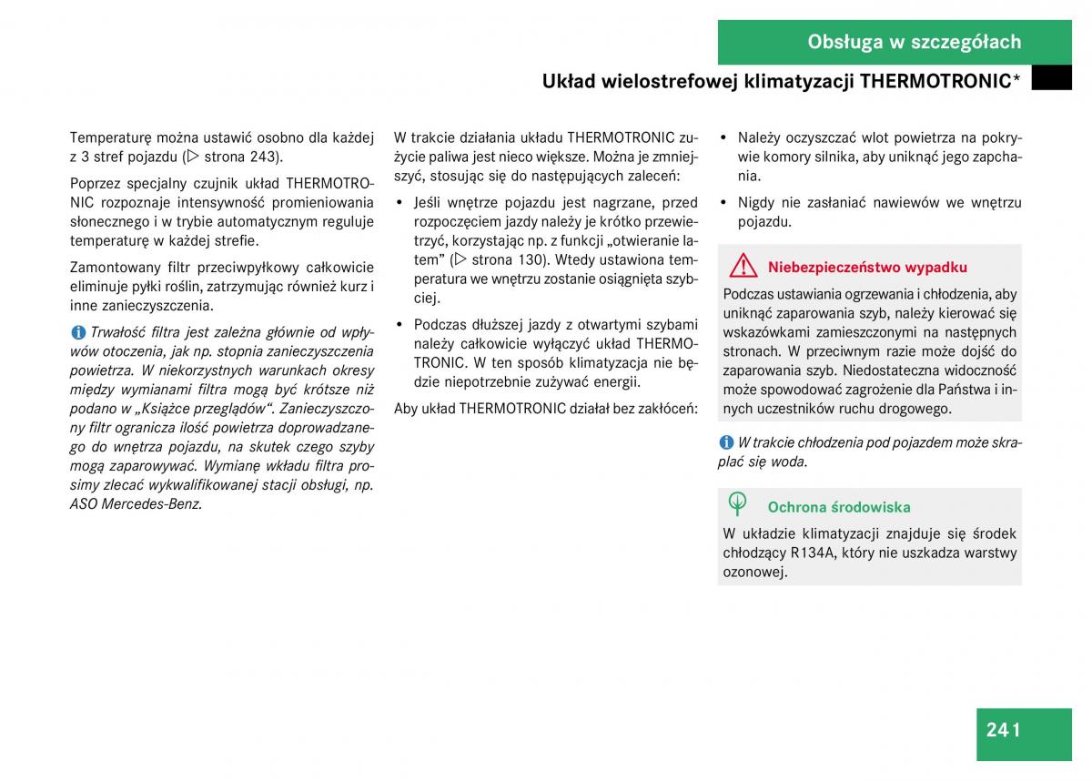 Mercedes Benz GL Class X164 instrukcja obslugi / page 242