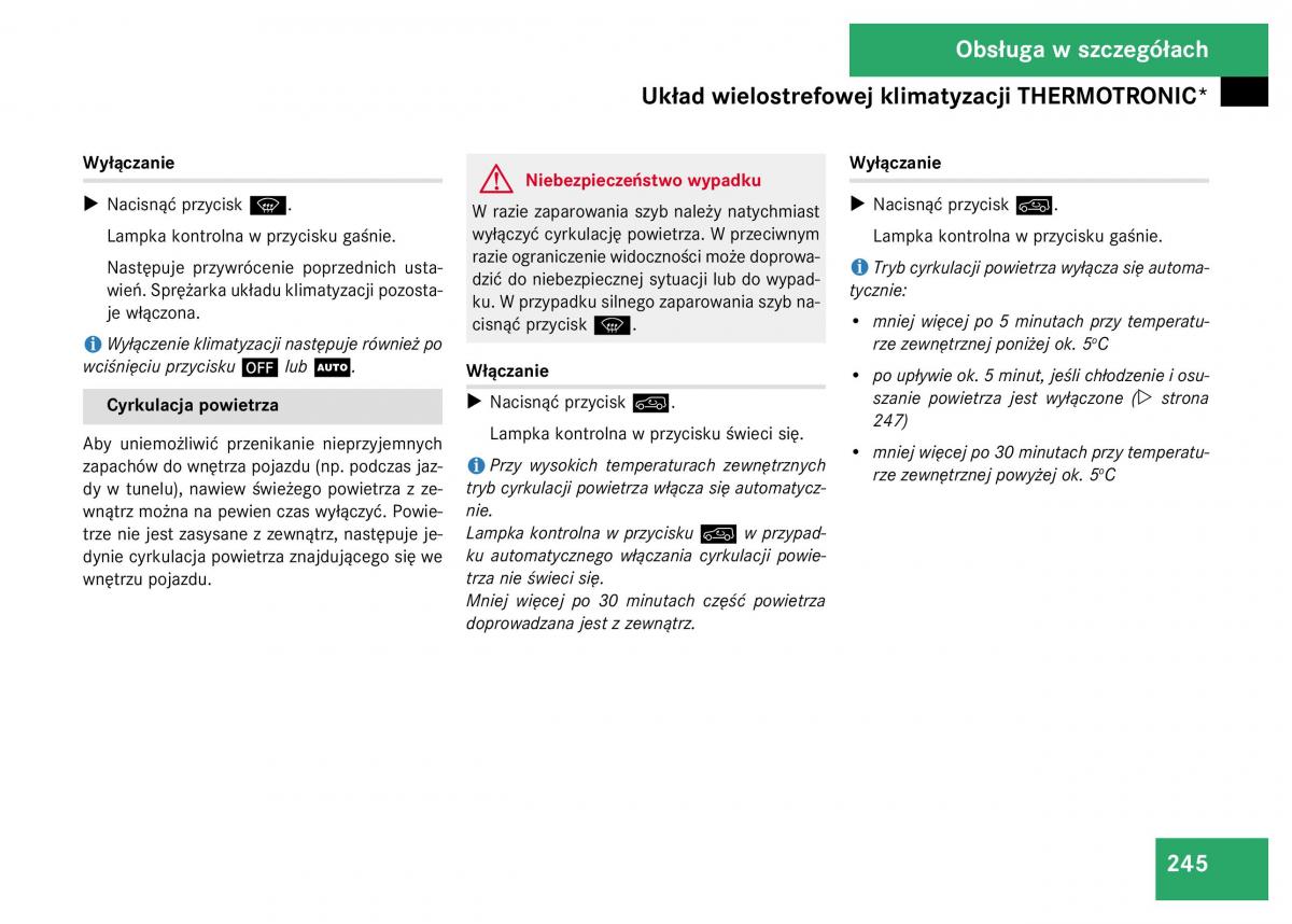 Mercedes Benz GL Class X164 instrukcja obslugi / page 246