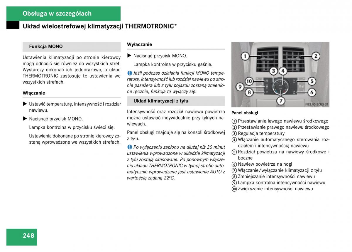 Mercedes Benz GL Class X164 instrukcja obslugi / page 249