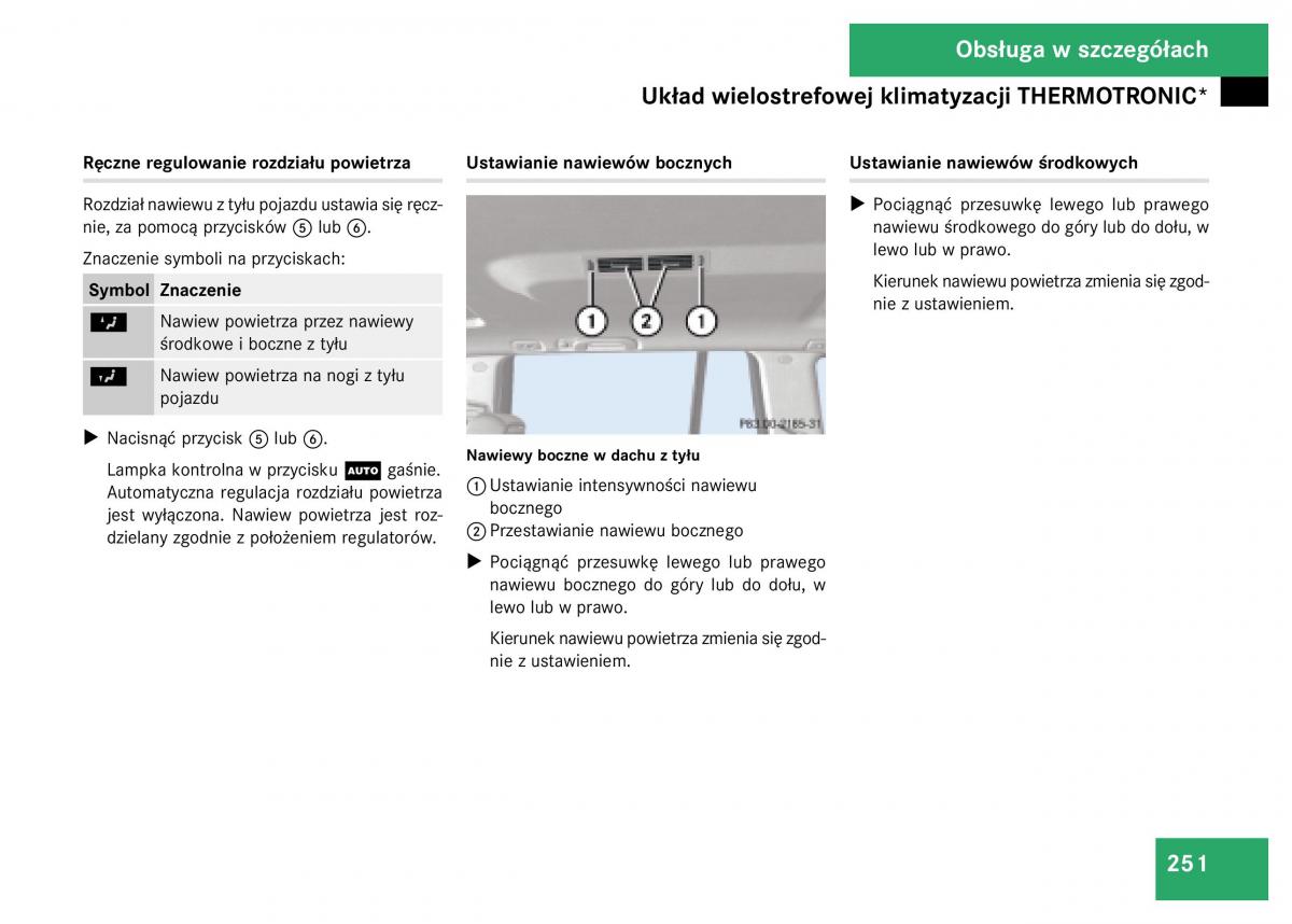 Mercedes Benz GL Class X164 instrukcja obslugi / page 252