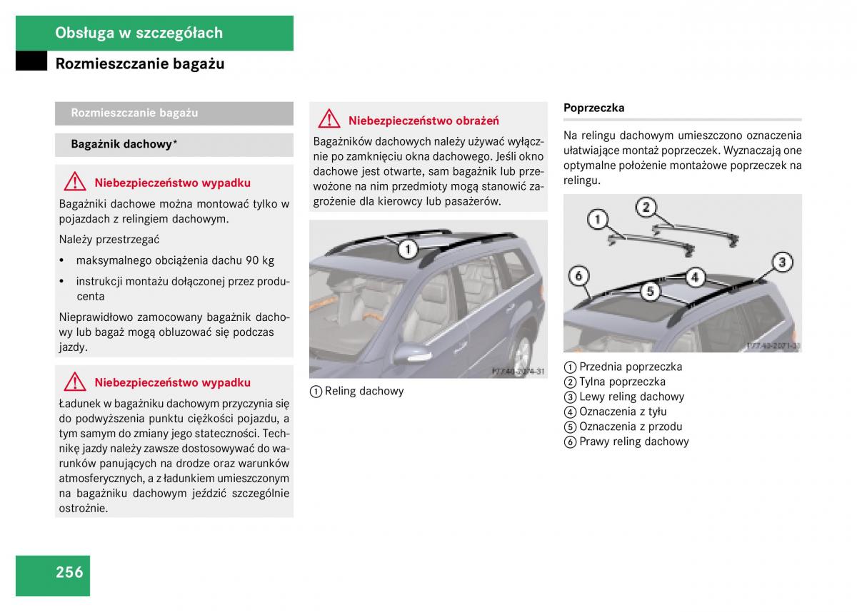 Mercedes Benz GL Class X164 instrukcja obslugi / page 257