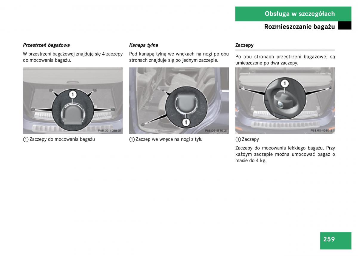 Mercedes Benz GL Class X164 instrukcja obslugi / page 260