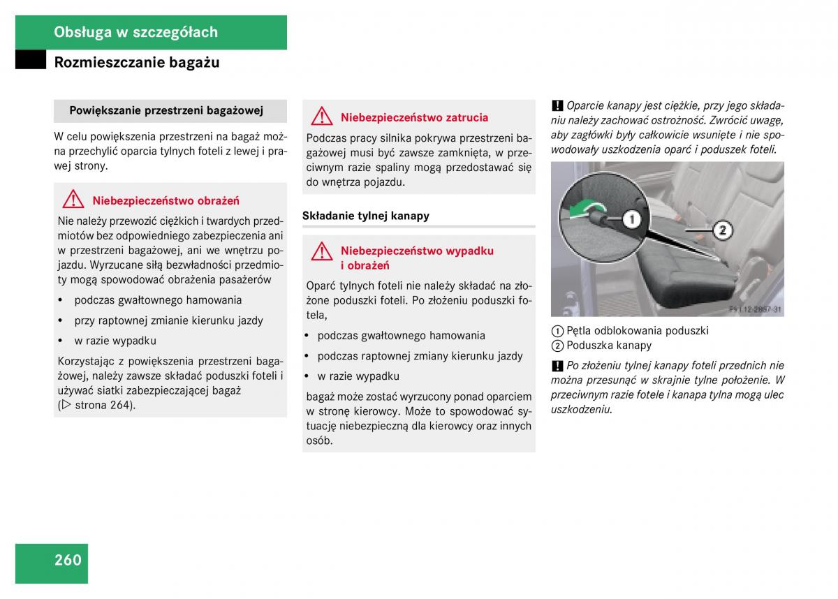 Mercedes Benz GL Class X164 instrukcja obslugi / page 261