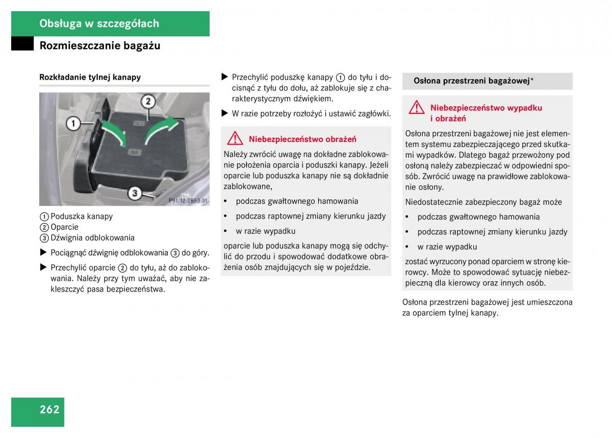 Mercedes Benz GL Class X164 instrukcja obslugi / page 263