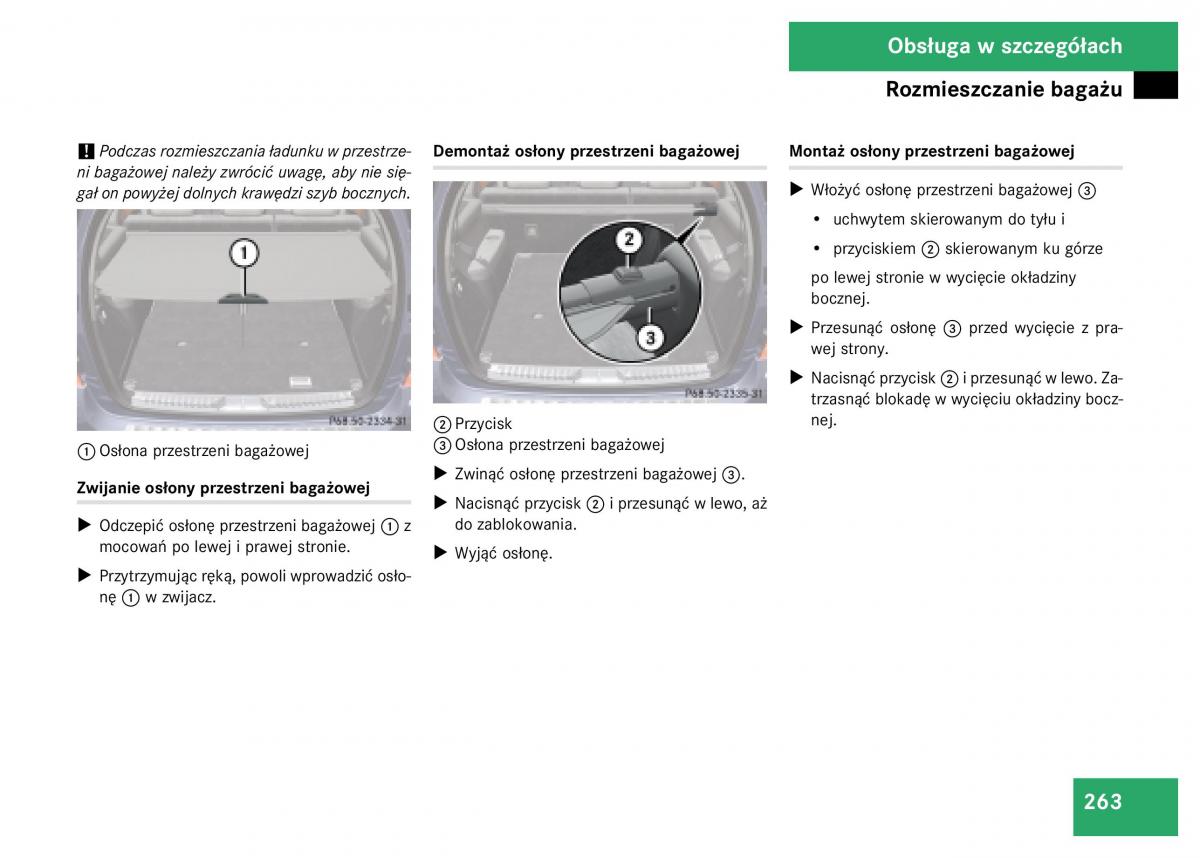 Mercedes Benz GL Class X164 instrukcja obslugi / page 264