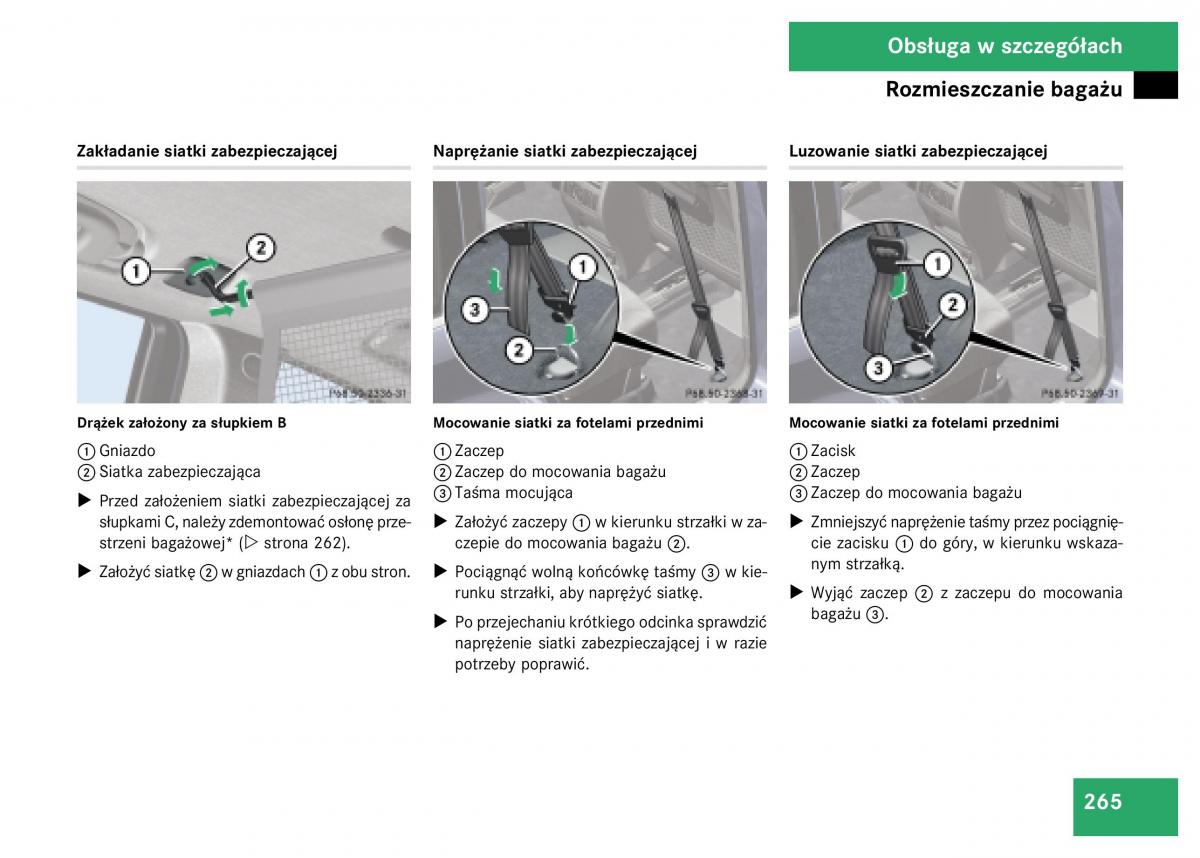 Mercedes Benz GL Class X164 instrukcja obslugi / page 266