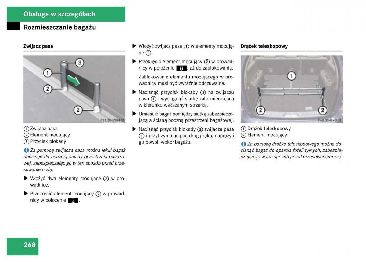 Mercedes Benz GL Class X164 instrukcja obslugi / page 269