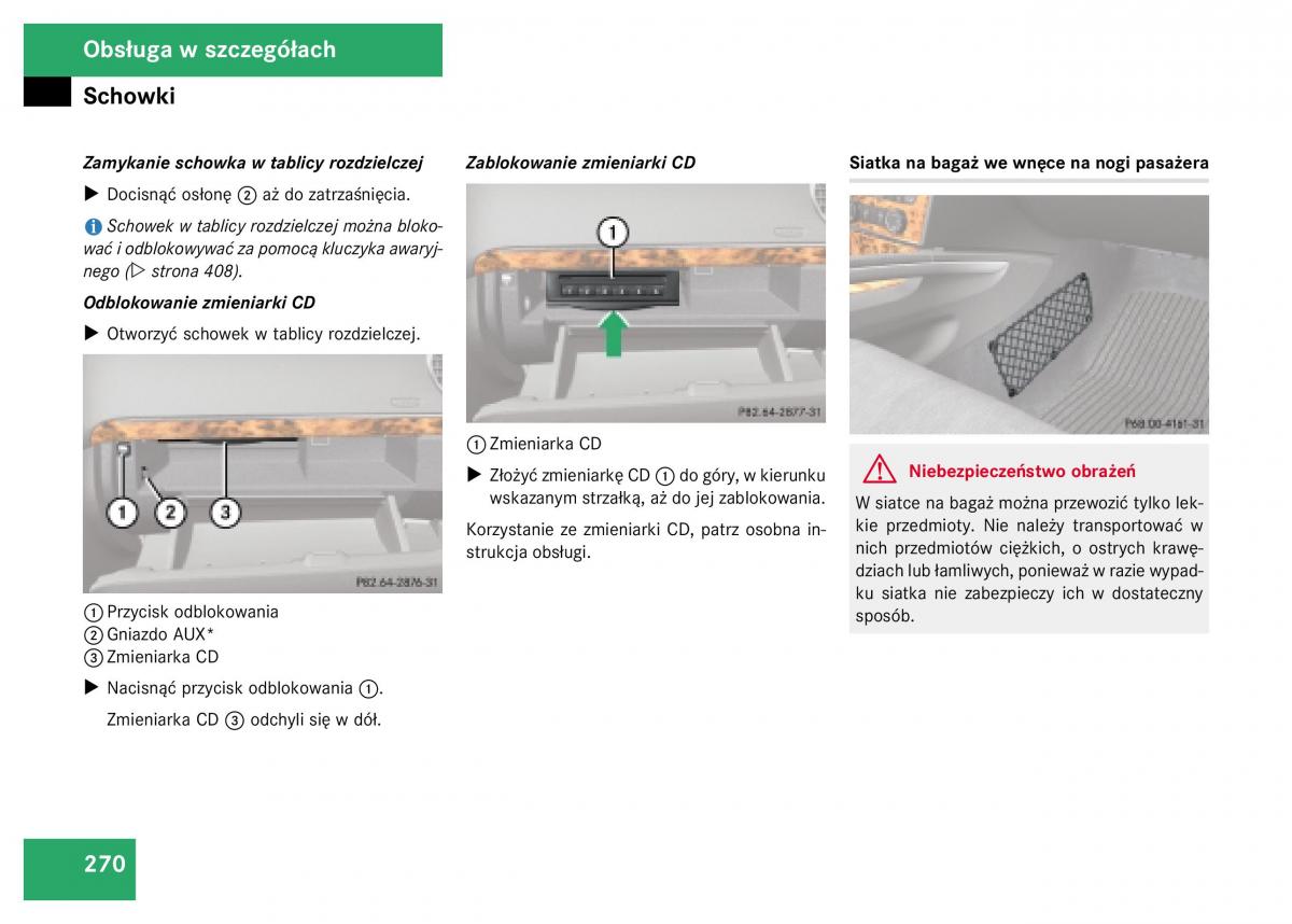 Mercedes Benz GL Class X164 instrukcja obslugi / page 271