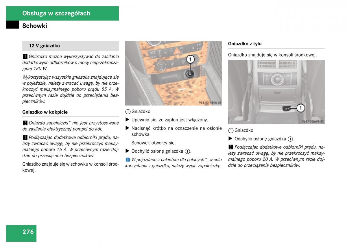 Mercedes Benz GL Class X164 instrukcja obslugi / page 277