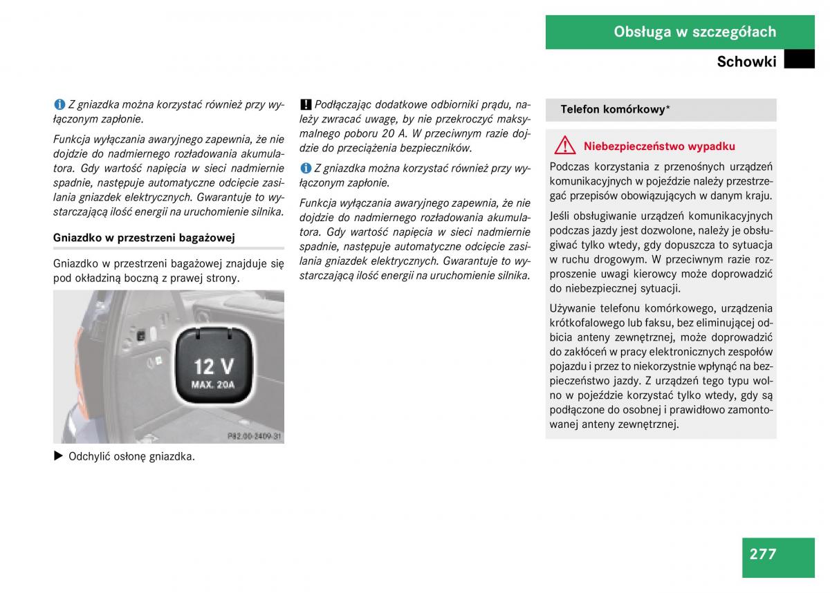 Mercedes Benz GL Class X164 instrukcja obslugi / page 278