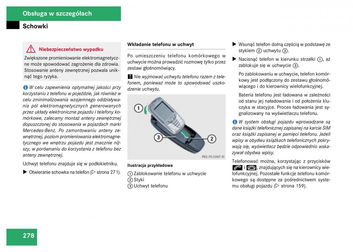 Mercedes Benz GL Class X164 instrukcja obslugi / page 279