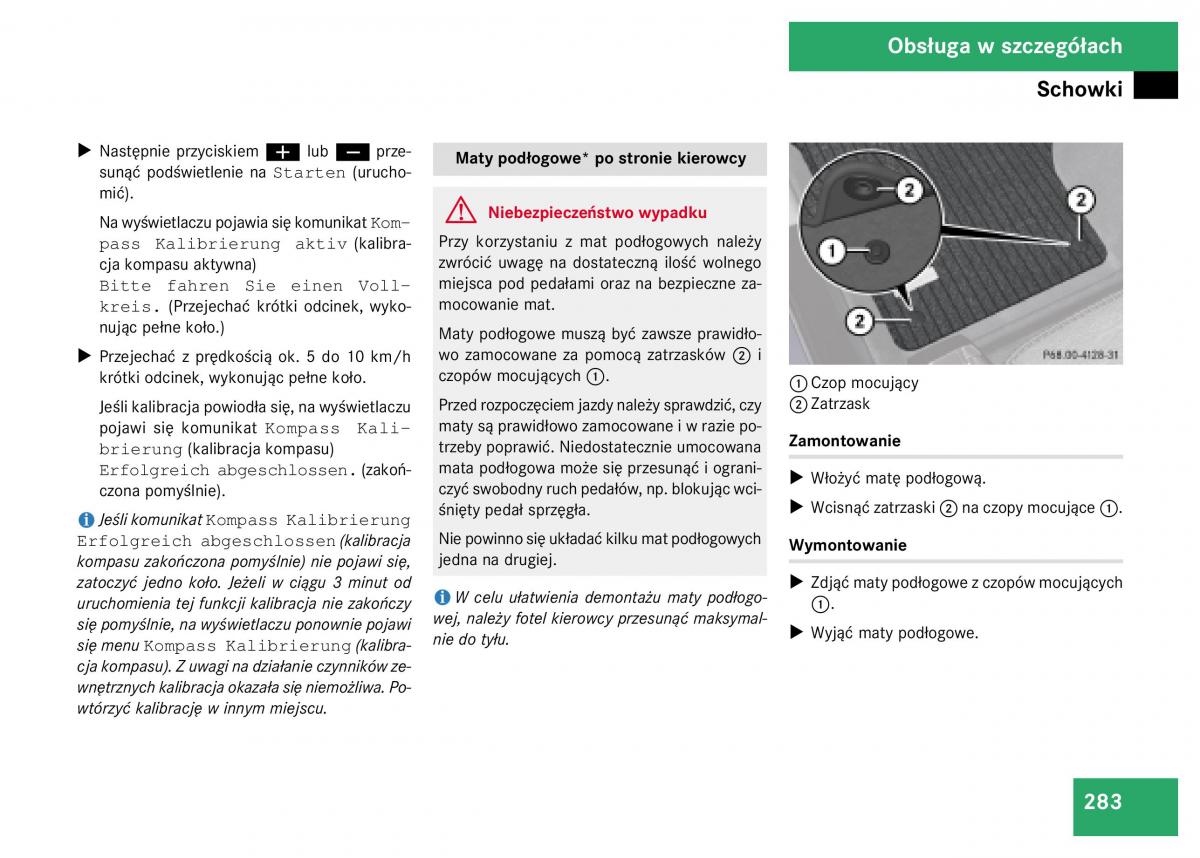 Mercedes Benz GL Class X164 instrukcja obslugi / page 284