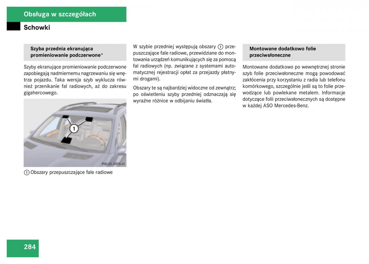 Mercedes Benz GL Class X164 instrukcja obslugi / page 285