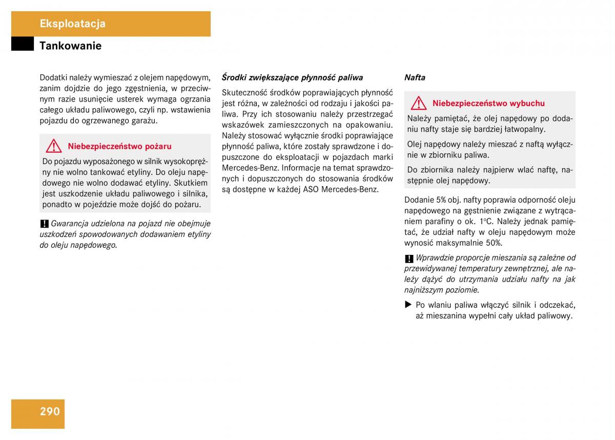 Mercedes Benz GL Class X164 instrukcja obslugi / page 291