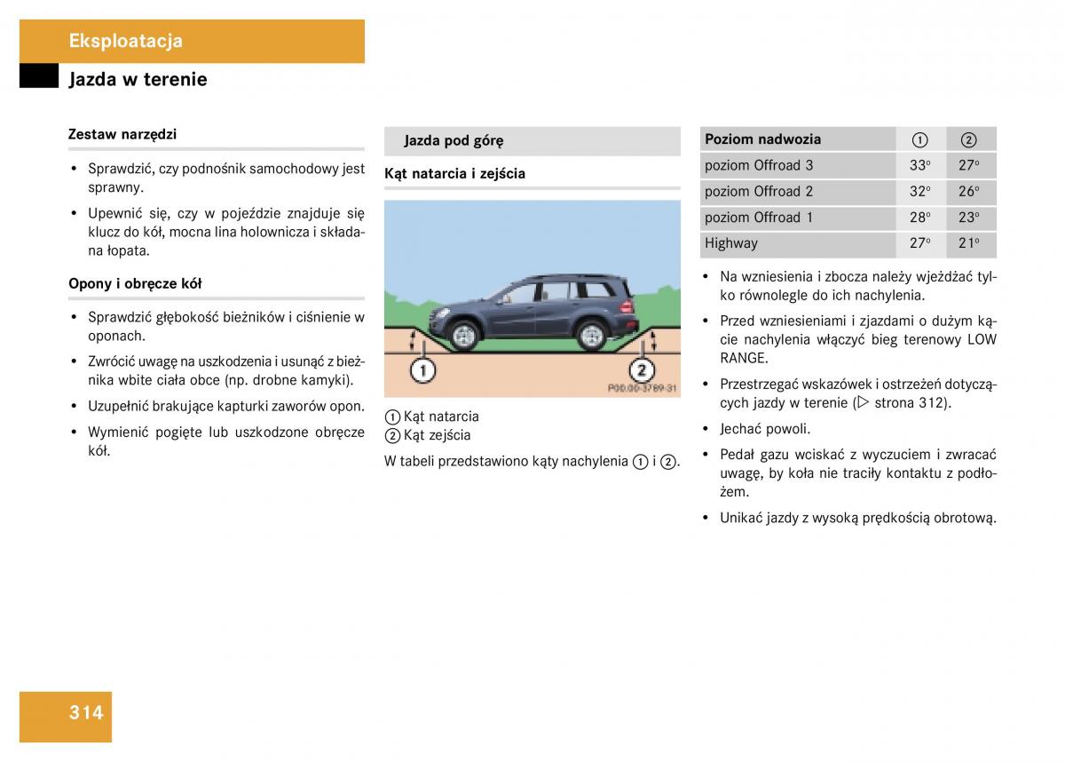 Mercedes Benz GL Class X164 instrukcja obslugi / page 315