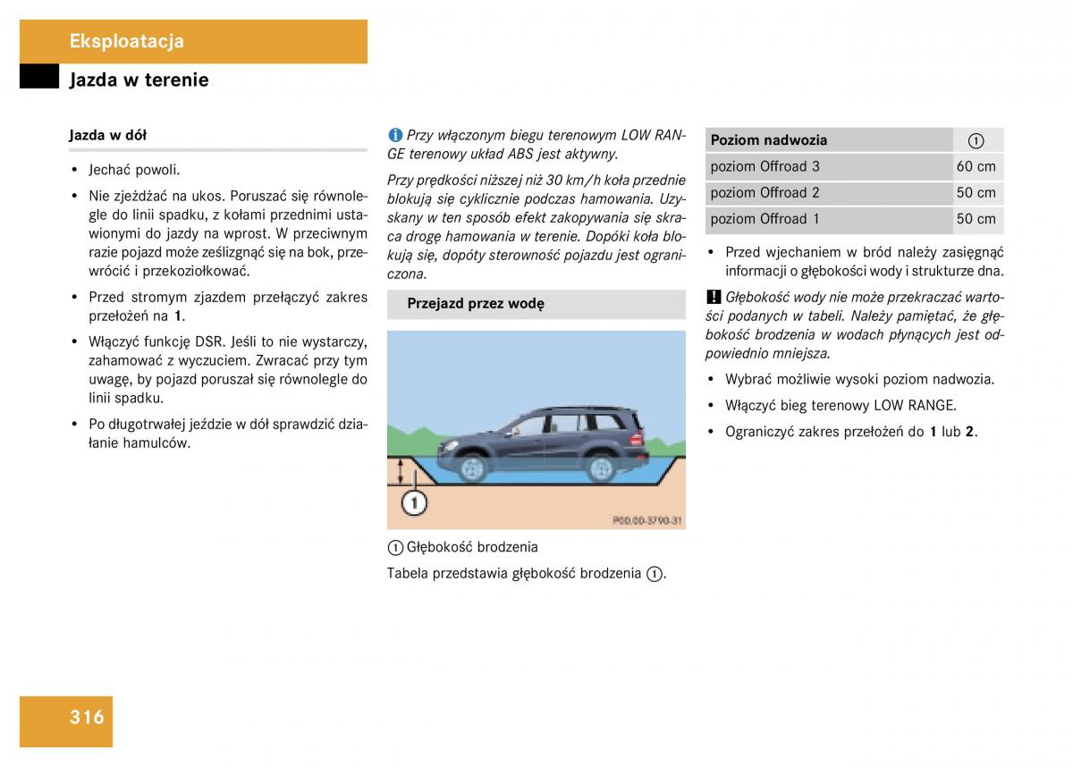 Mercedes Benz GL Class X164 instrukcja obslugi / page 317