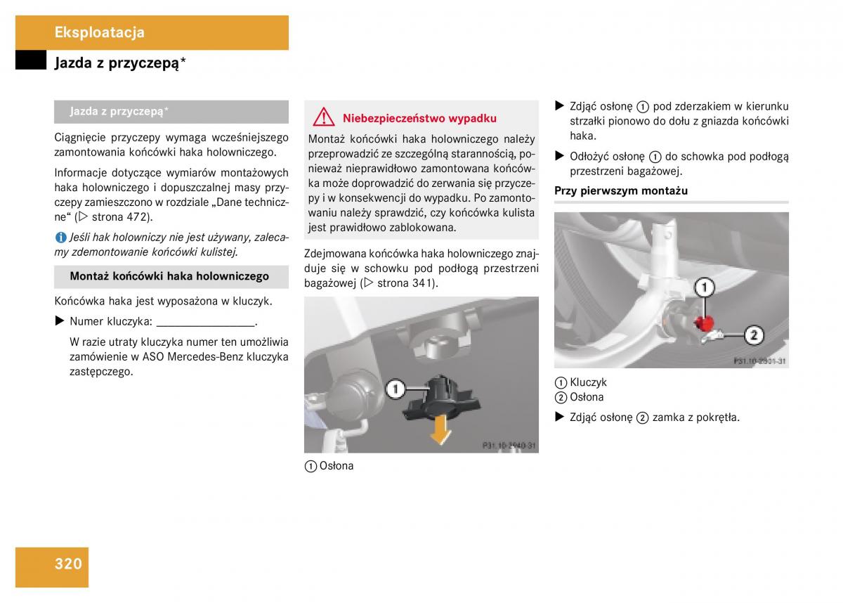 Mercedes Benz GL Class X164 instrukcja obslugi / page 321