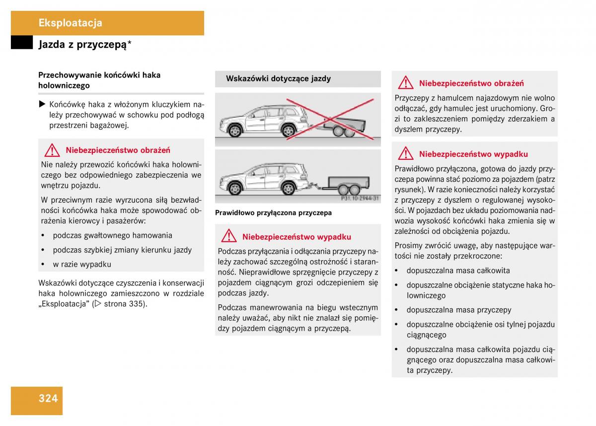 Mercedes Benz GL Class X164 instrukcja obslugi / page 325