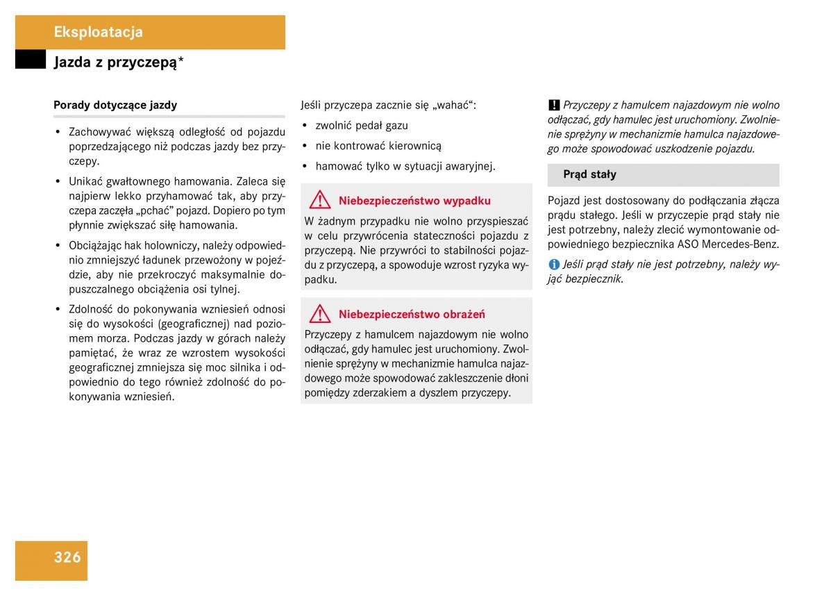 Mercedes Benz GL Class X164 instrukcja obslugi / page 327