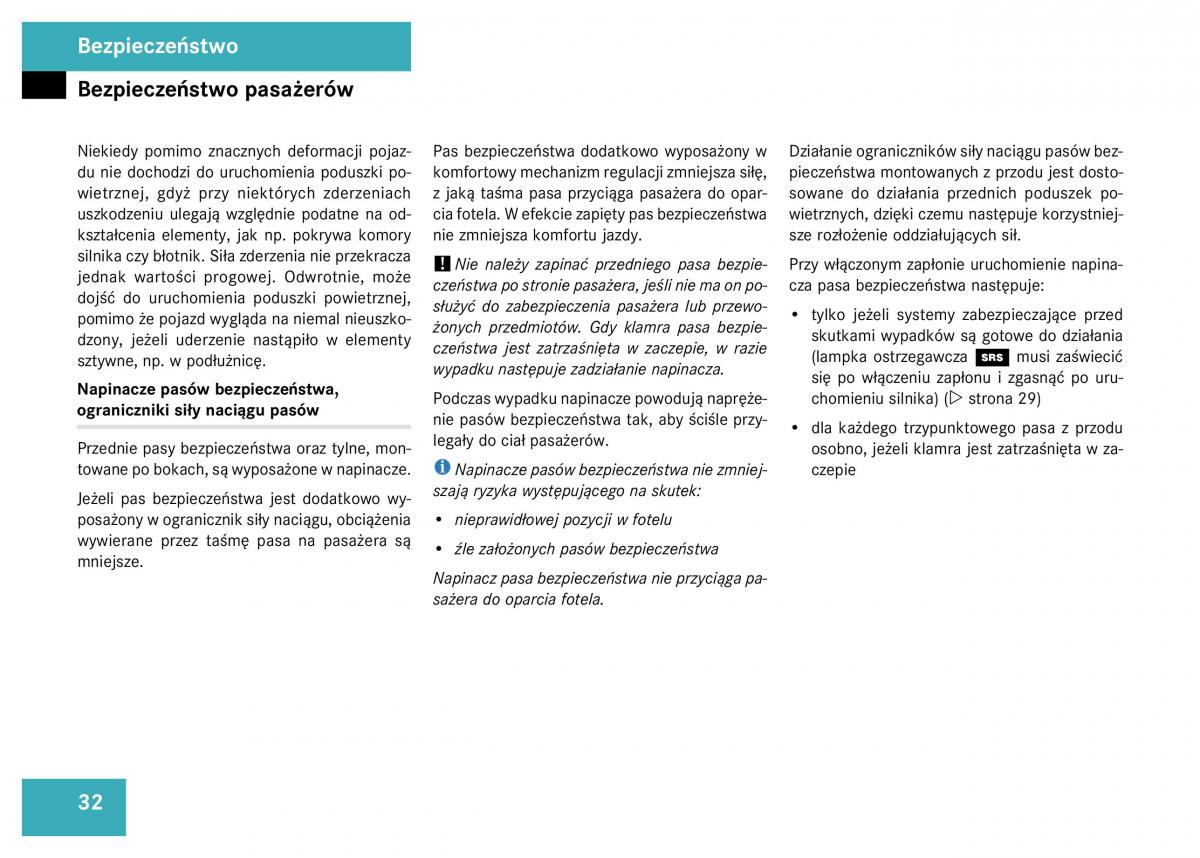 Mercedes Benz GL Class X164 instrukcja obslugi / page 33