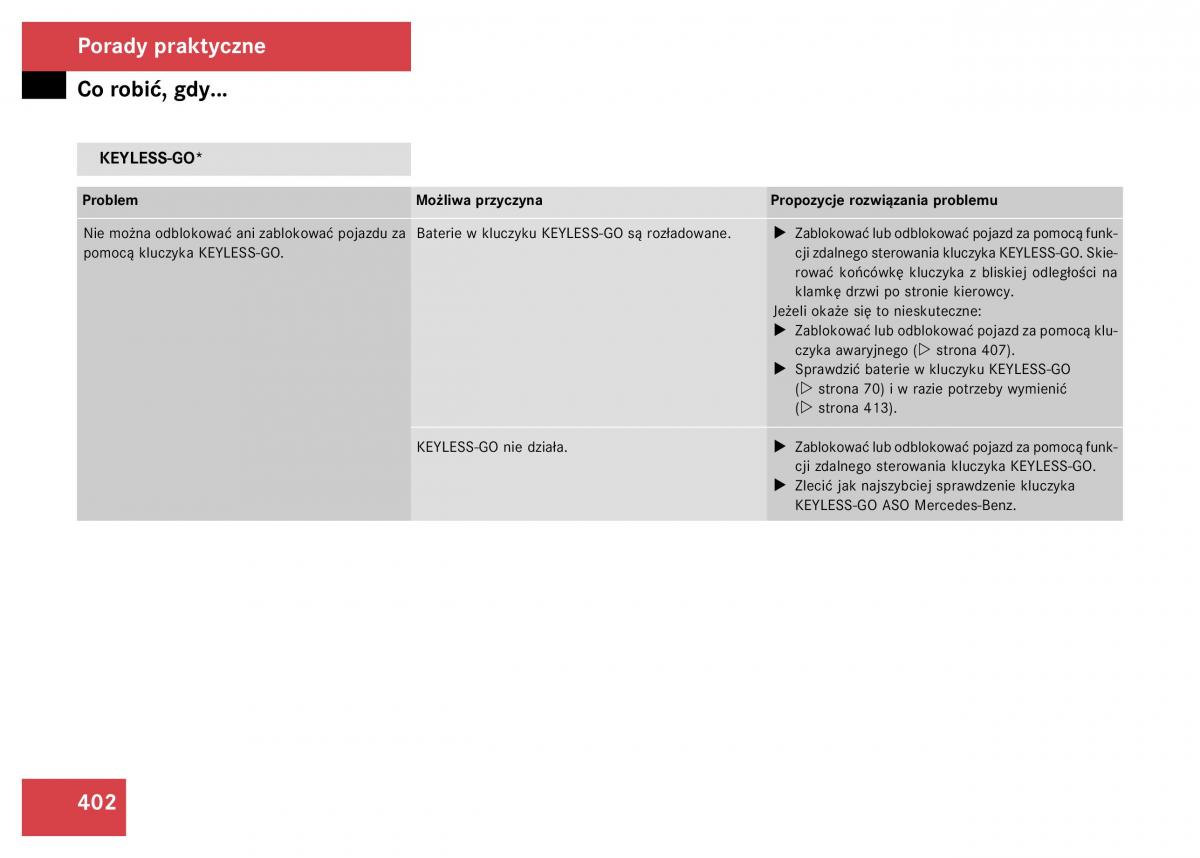 Mercedes Benz GL Class X164 instrukcja obslugi / page 403