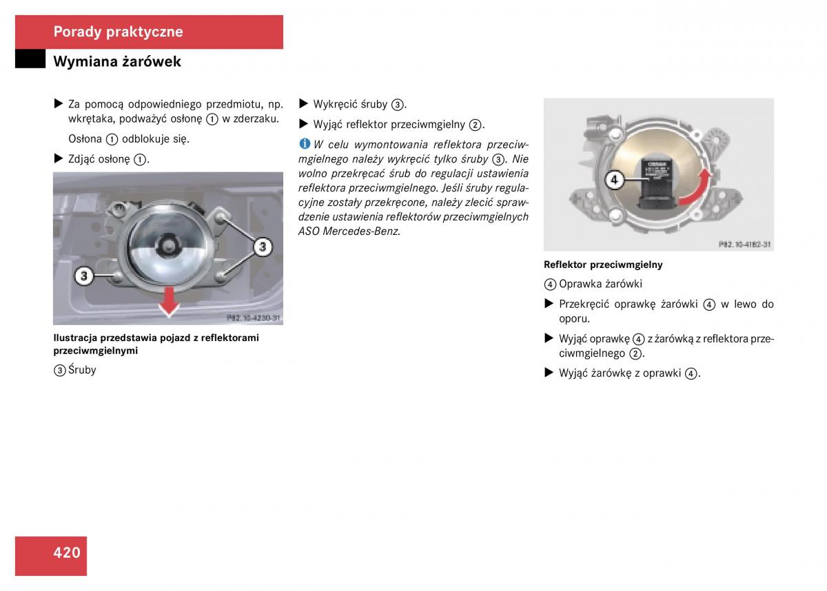 Mercedes Benz GL Class X164 instrukcja obslugi / page 421