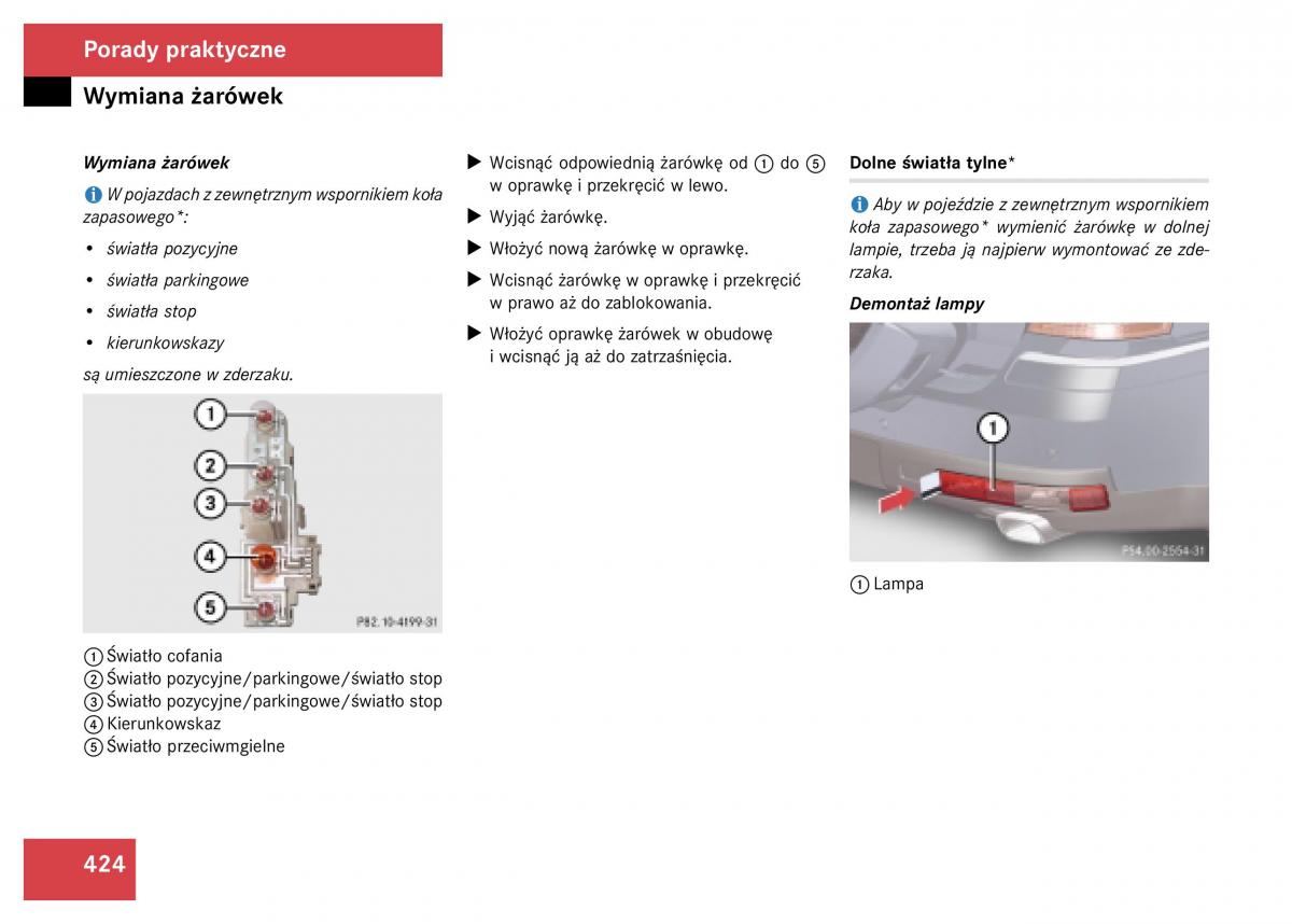 Mercedes Benz GL Class X164 instrukcja obslugi / page 425