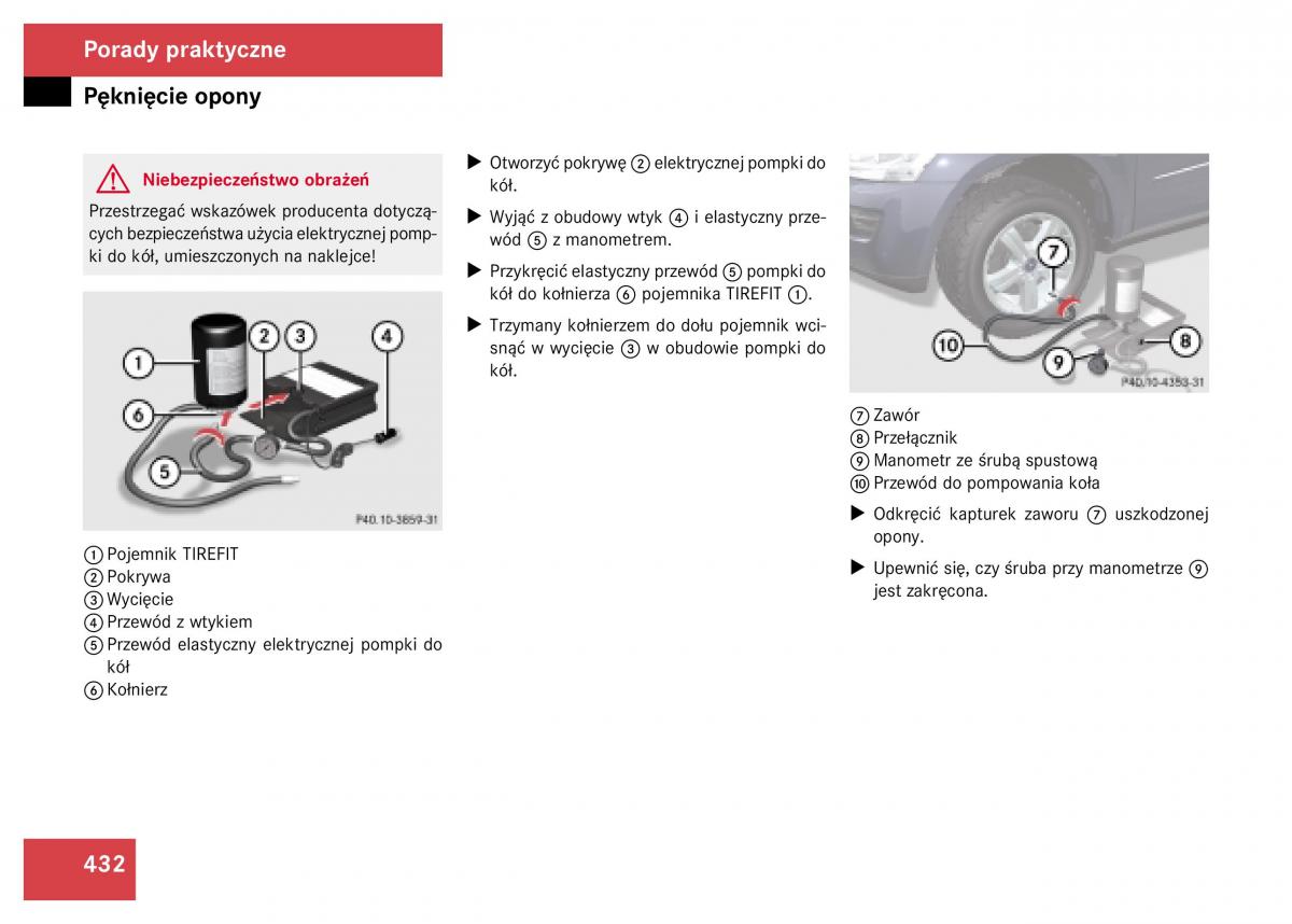 Mercedes Benz GL Class X164 instrukcja obslugi / page 433