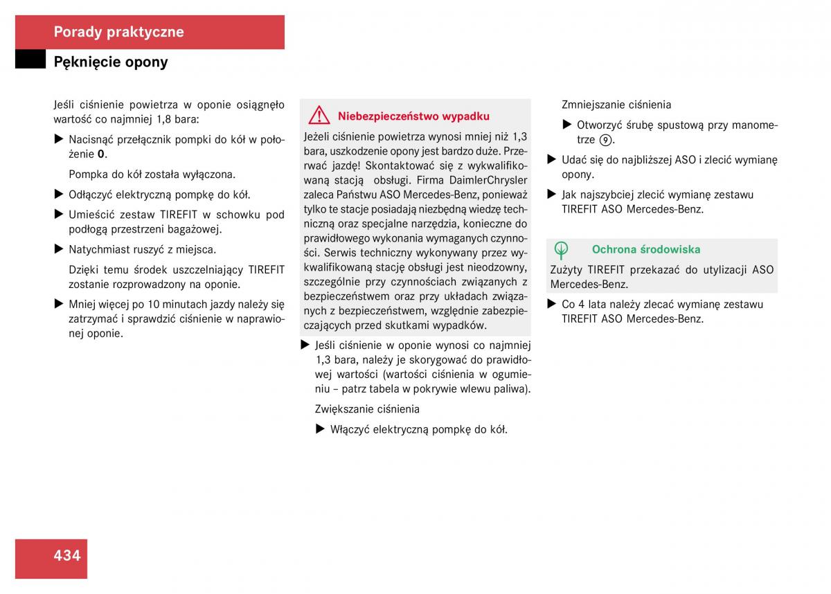 Mercedes Benz GL Class X164 instrukcja obslugi / page 435