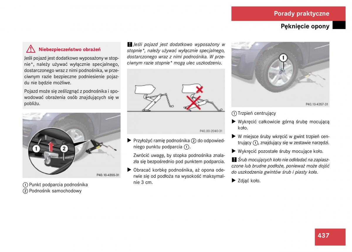 Mercedes Benz GL Class X164 instrukcja obslugi / page 438