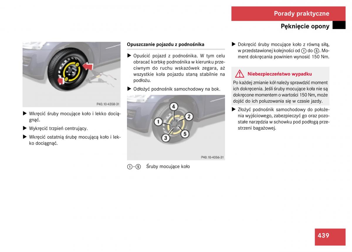 Mercedes Benz GL Class X164 instrukcja obslugi / page 440