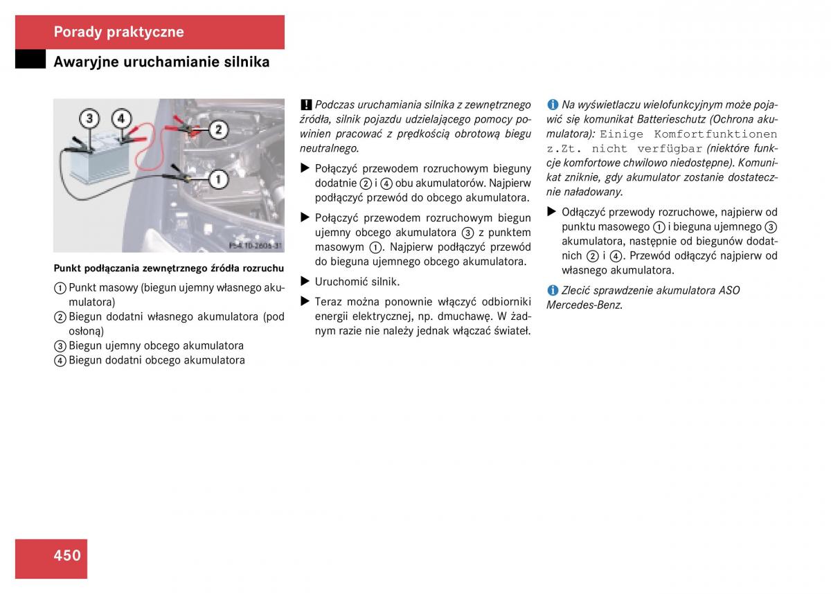 Mercedes Benz GL Class X164 instrukcja obslugi / page 451