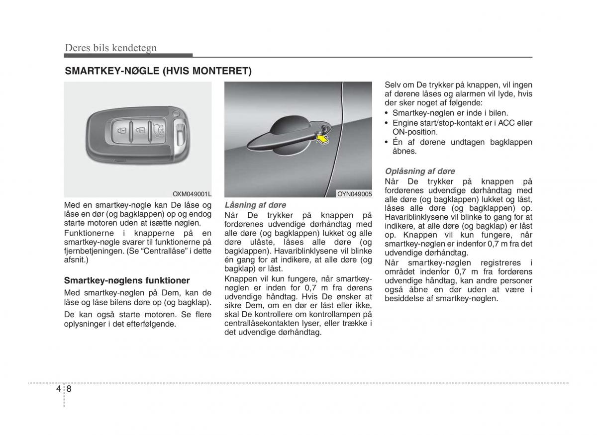 Hyundai ix20 Bilens instruktionsbog / page 85