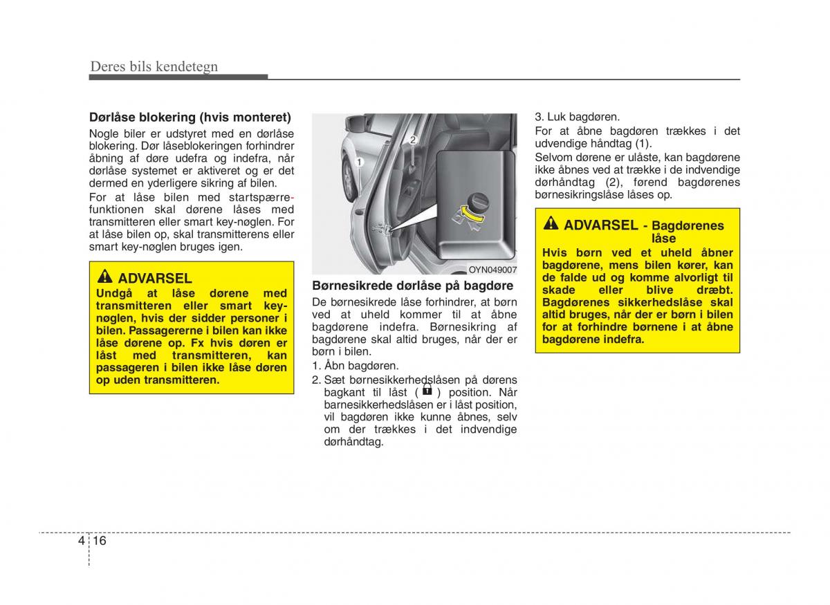 Hyundai ix20 Bilens instruktionsbog / page 93