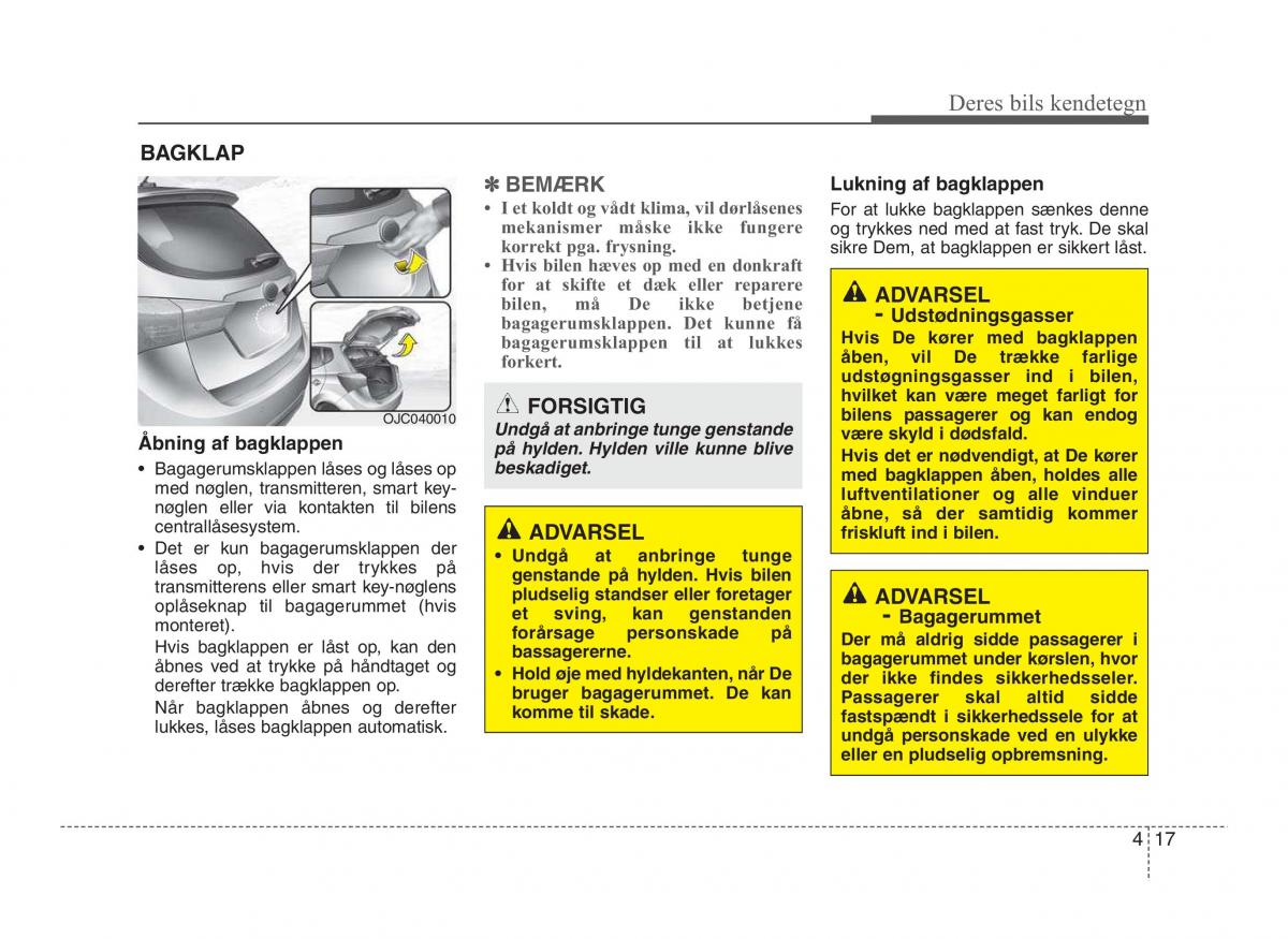 Hyundai ix20 Bilens instruktionsbog / page 94