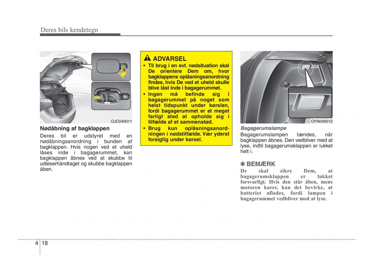 Hyundai ix20 Bilens instruktionsbog / page 95