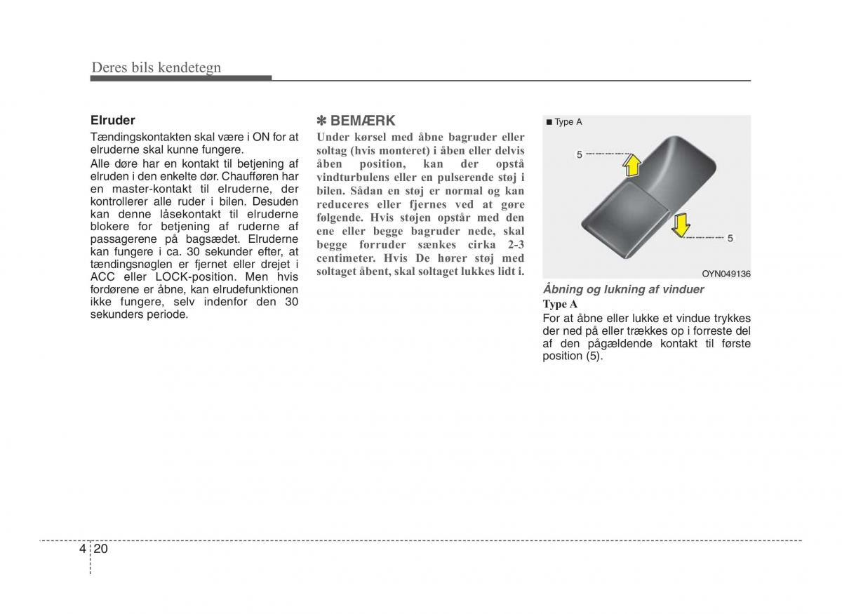 Hyundai ix20 Bilens instruktionsbog / page 97