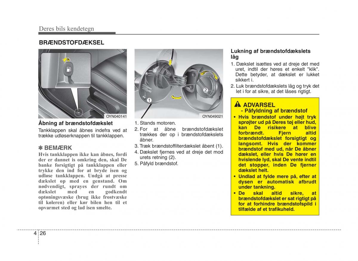 Hyundai ix20 Bilens instruktionsbog / page 103