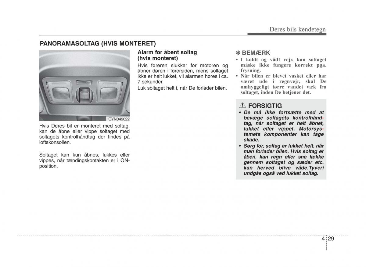 Hyundai ix20 Bilens instruktionsbog / page 106