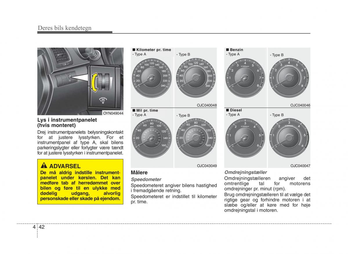 Hyundai ix20 Bilens instruktionsbog / page 119