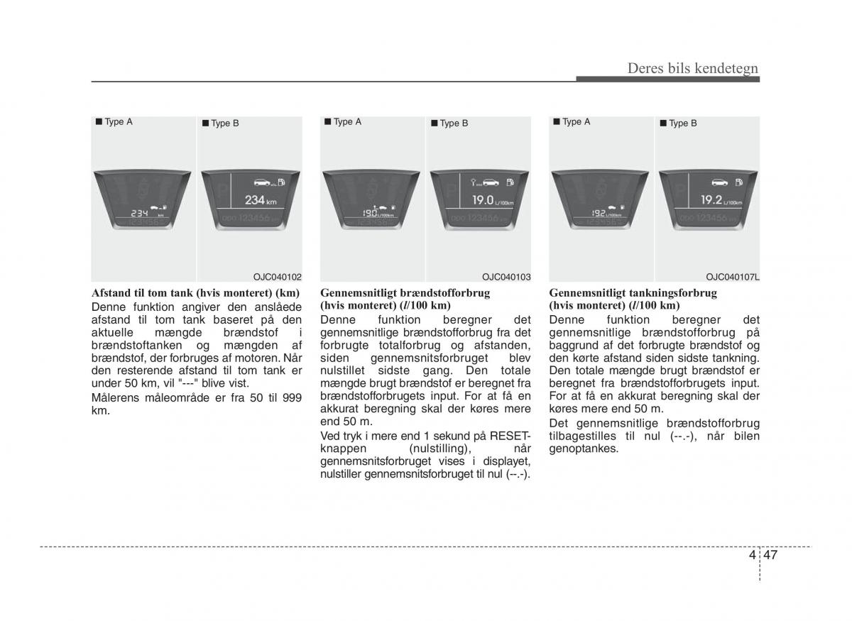 Hyundai ix20 Bilens instruktionsbog / page 124