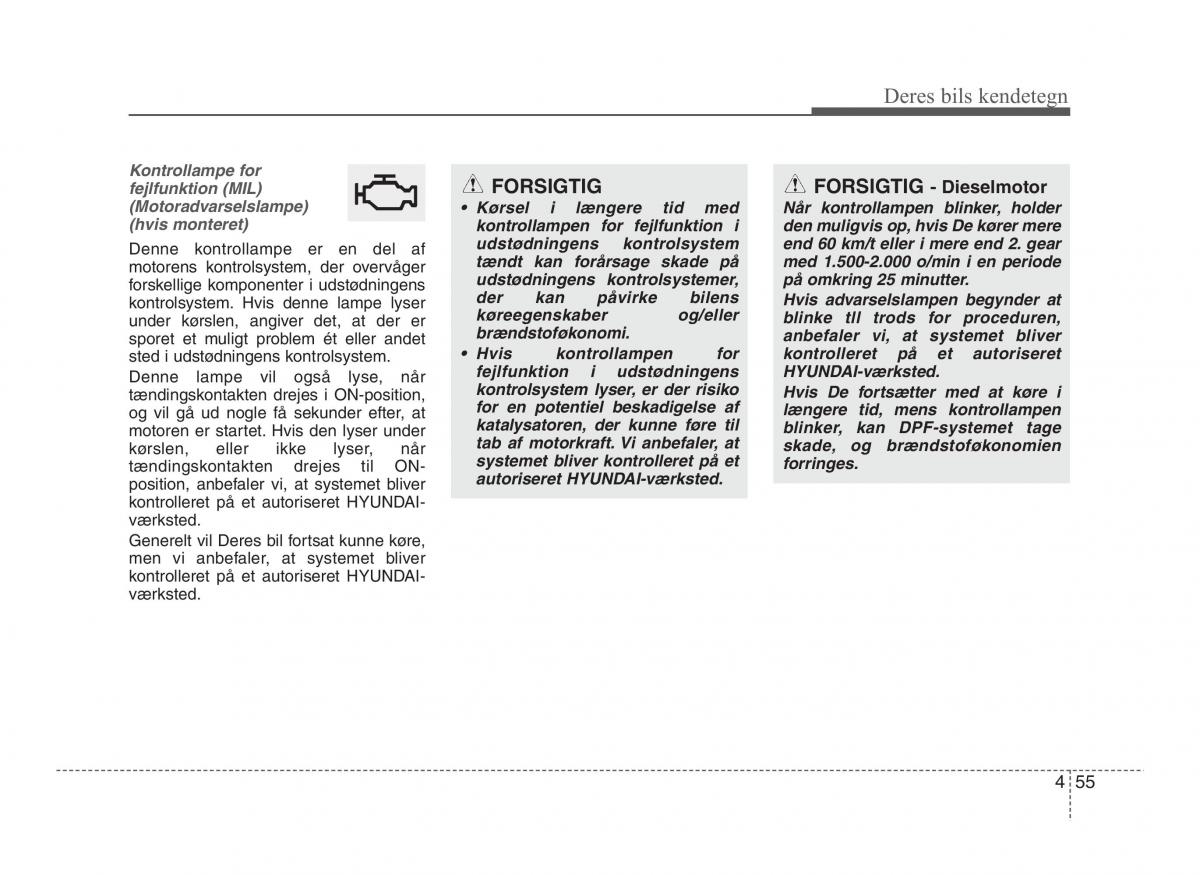 Hyundai ix20 Bilens instruktionsbog / page 132