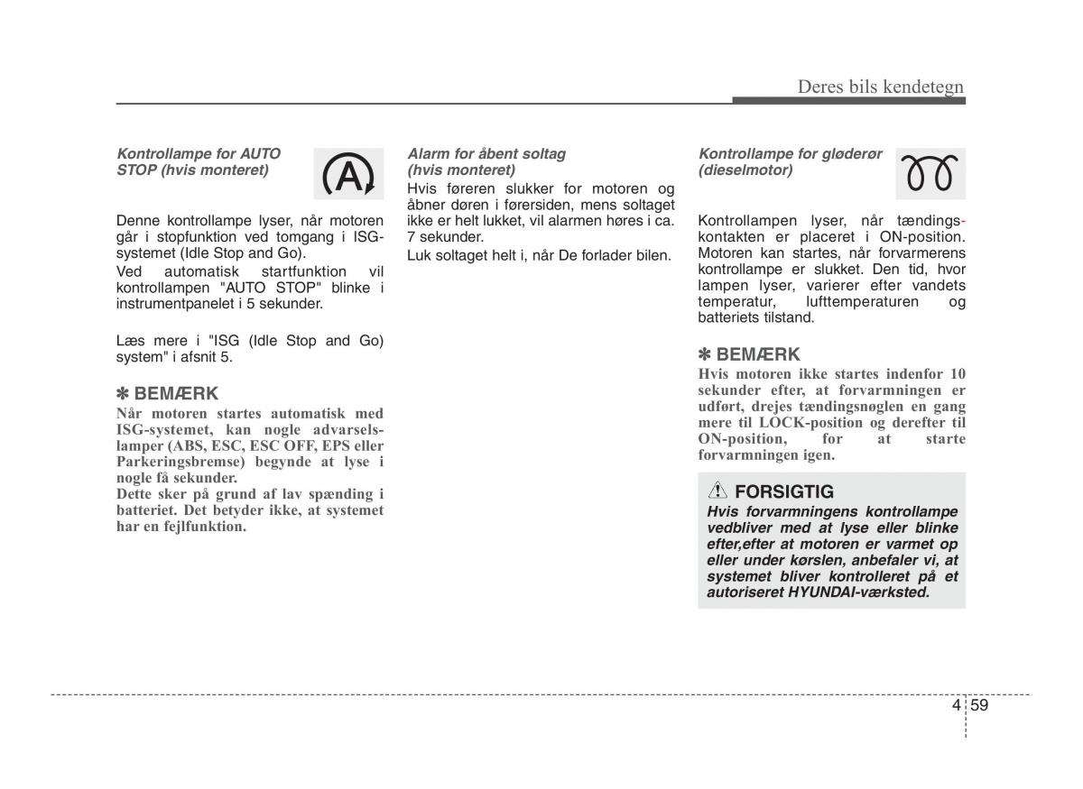 Hyundai ix20 Bilens instruktionsbog / page 136